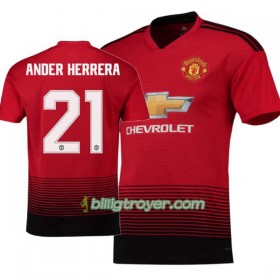 Billige Fotballdrakter Manchester United Ander Herrera 21 Hjemmedraktsett 2018/19 Kortermet